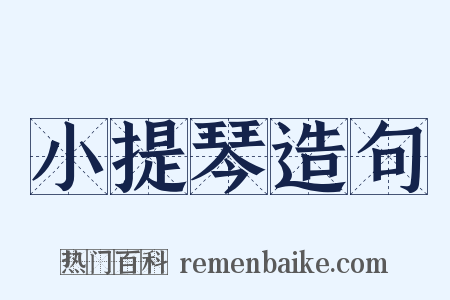 小提琴造句是什么意思的图片